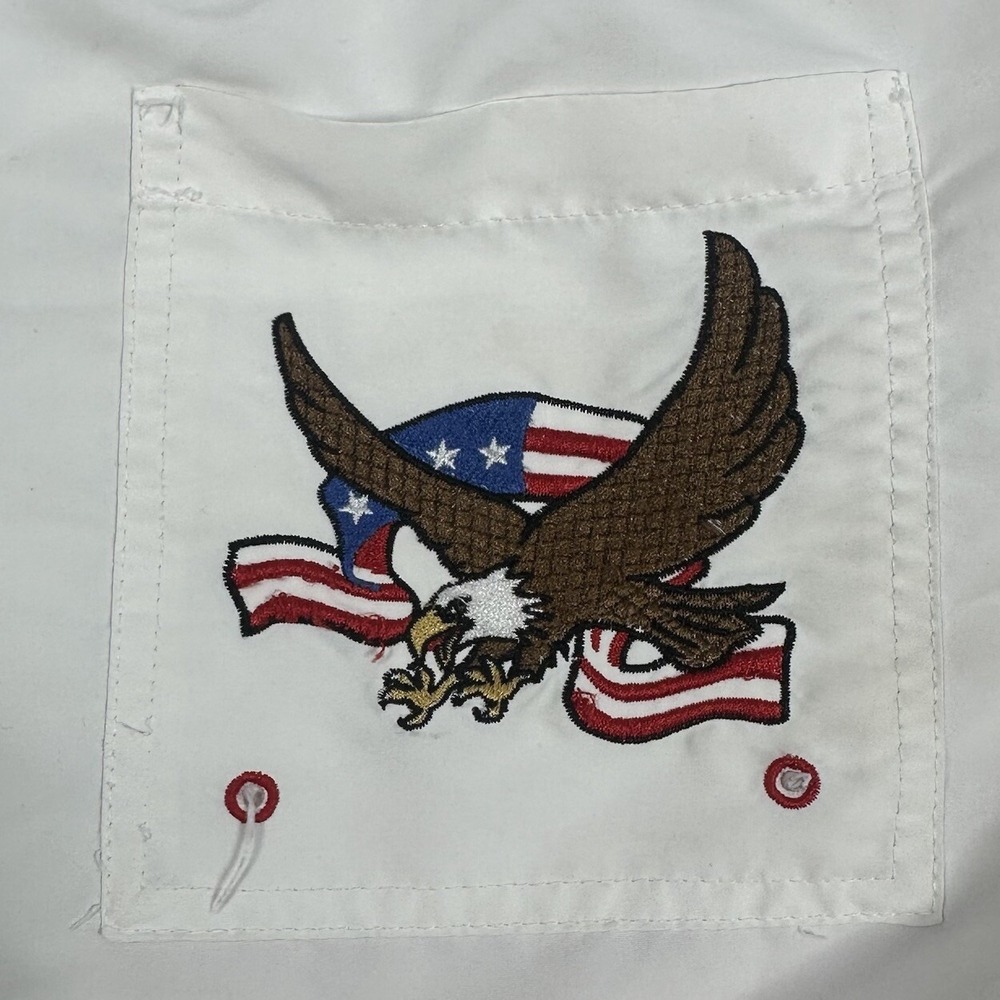 Tipsy Elves Mens XXL American Flag‎ 4th of July Drawstring Swim Trunks Shorts